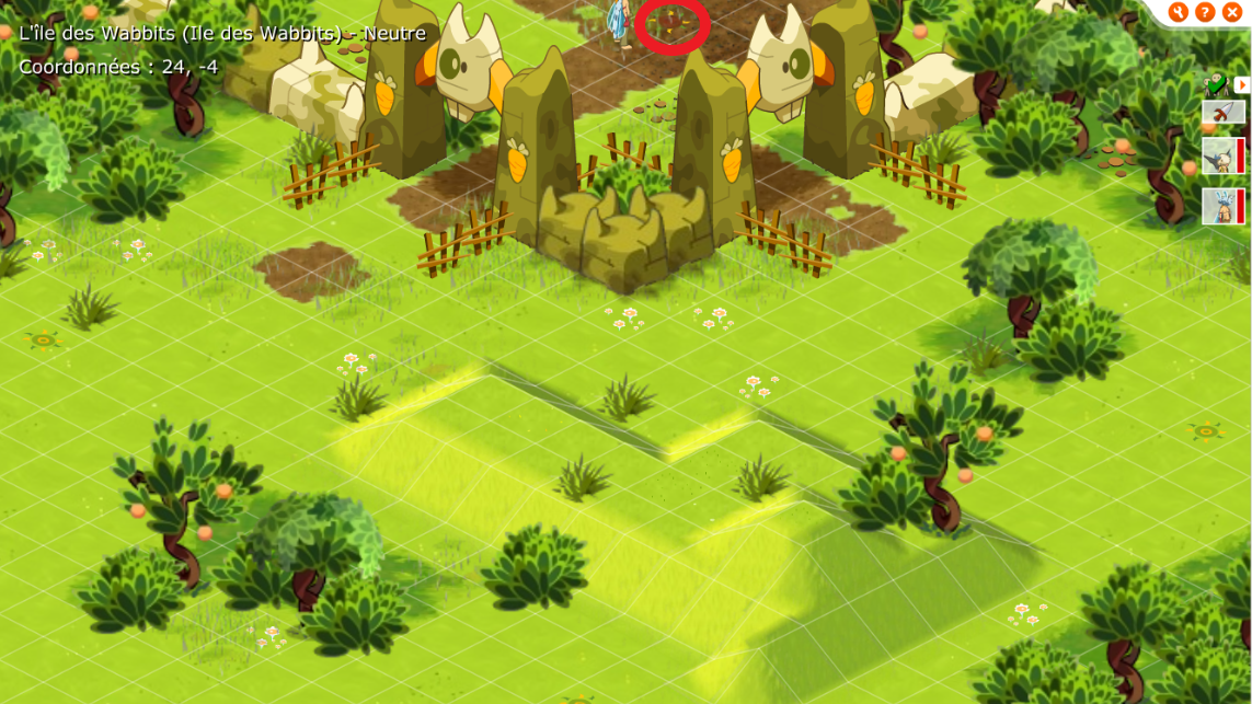 Dofus Retro : Donjon Wabbit, comment y accéder, quel est le chemin pour la Cawotte ?